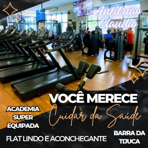 Barra Da Tijuca - 9 - Flat Premium Com Cozinha, Fogao Cooktop, Geladeira Grande, Smart Tv Grande, Lindo E Muitissimo Confortavel, Balsa Para A Praia Gratis E Estacionamento Gratuito Ріо-де-Жанейро Екстер'єр фото